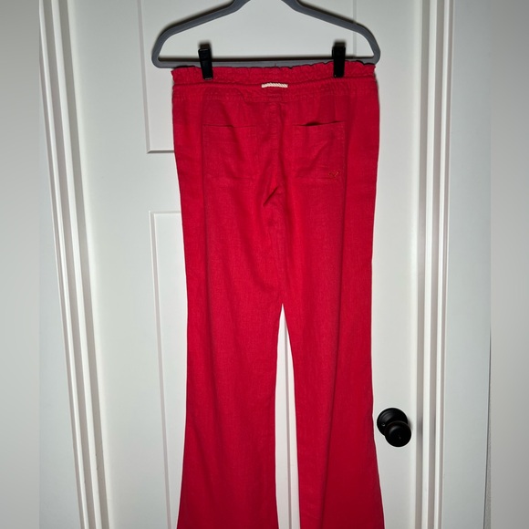 Never worn Roxy Geranium Oceanside Linen-Blend Beach Pants small - Picture 6 of 13